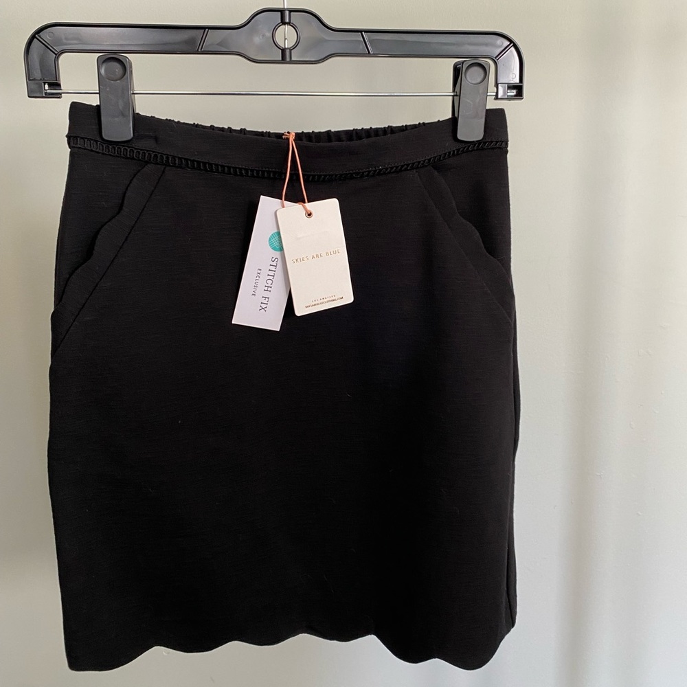 Skies are Blue Berenice Scallop Hem Skirt